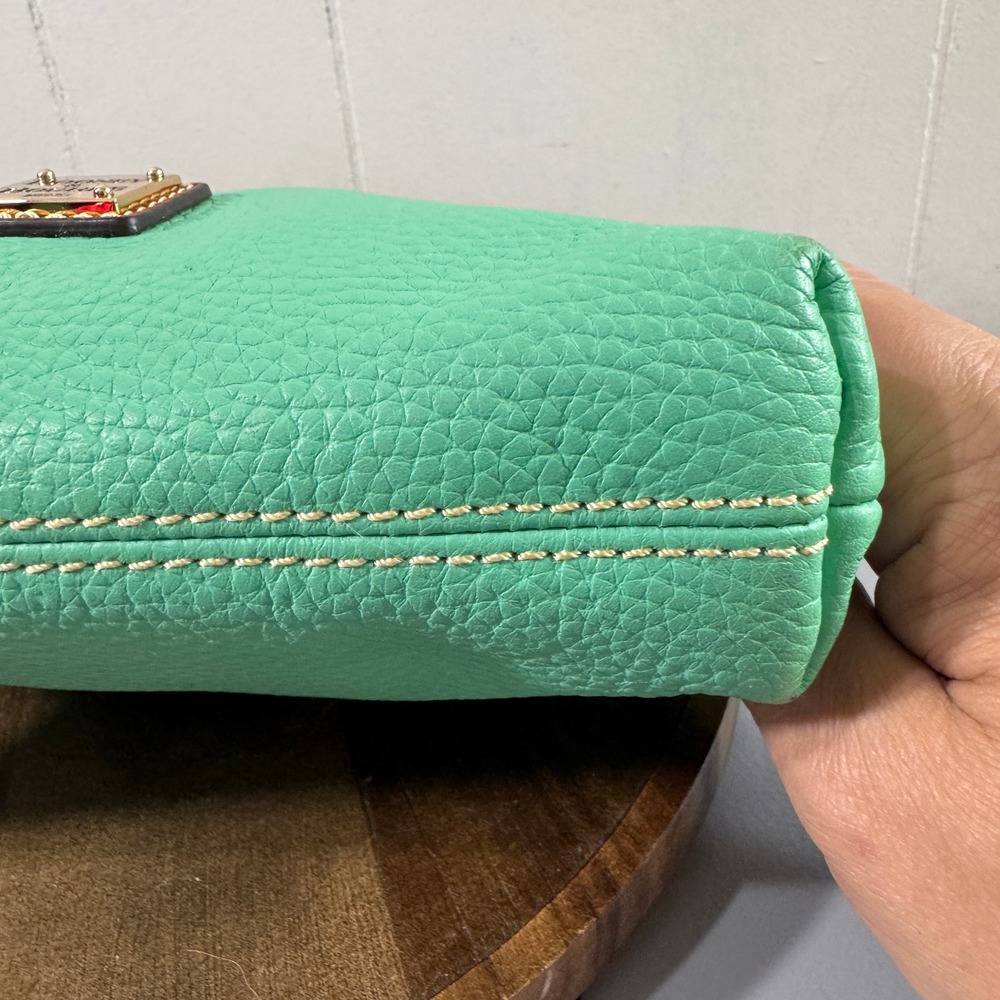 Dooney & Bourke Crossbody Bag Womens Small Mint Green Good Pebbled Leather 6276 - Picture 9 of 16